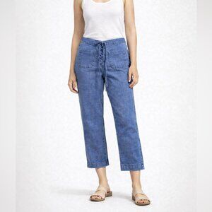 See By Chloe Chambray Mini Bootcut Jeans